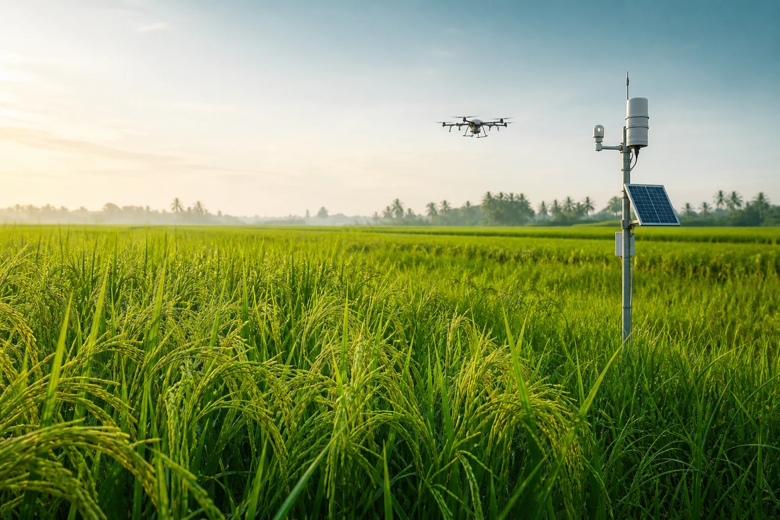Ứng dụng Drone và cảm biến IoT: Bước đột phá quản lý đồng ruộng 4.0